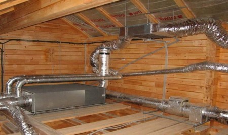 монтаж систем вентиляции частного дома 